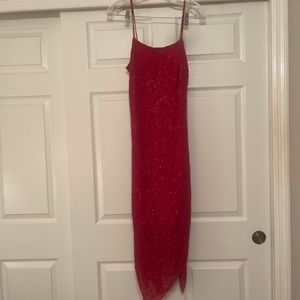 Rampage glittery red dress size medium